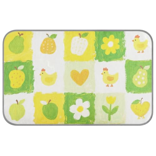 Kühlkissen oder -matten, selbstkühlende Matte für Outdoor-Katzen, für Kaninchen, draußen, niedlich, Mantas, Frías, Para, Perros, Größe M, Gelb / Grün von SyXIOP