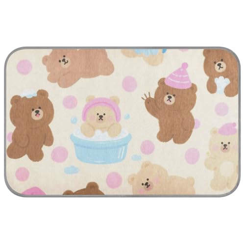 Kühlmatte für den Außenbereich, niedlicher brauner Teddybär, für den Außenbereich, selbstkühlende Pads für Hunde zum Schlafen, Größe M Kühlmatte für den Außenbereich, niedlicher brauner Teddybär, für den Außenbereich, selbstkühlende Pads für Hunde zum Schlafen, Größe M von SyXIOP