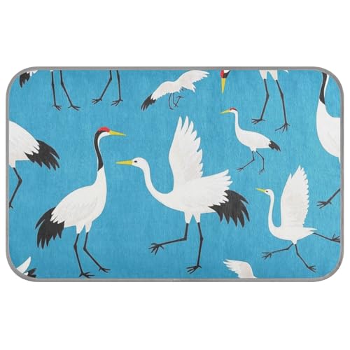 Kühlmatte für den Sommer, Motiv: Kranich, Vogel-Silhouette, selbstkühlend, Katzenbetten für drinnen und draußen, Manta, Fria, Para, Perros, M, Blau Kühlmatte für den Sommer, Motiv: Kranich, Vogel-Silhouette, selbstkühlend, Katzenbetten für drinnen und draußen, Manta, Fria, Para, Perros, M, Blau von SyXIOP