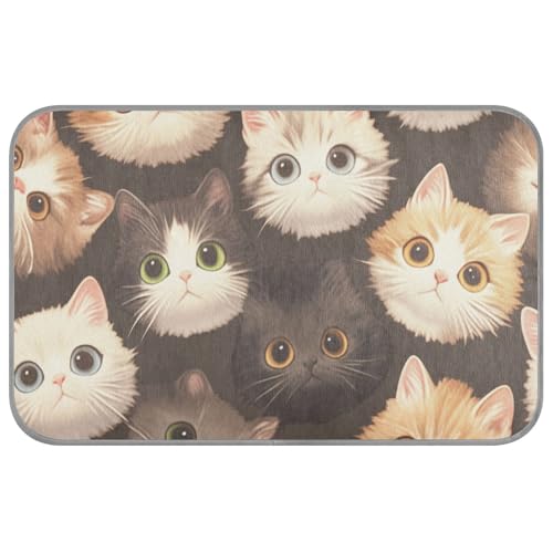 Kühlmatte für den Sommer, Motiv: niedliche Cartoon-Katzen, selbstkühlend, Eiskissen für Kätzchen, Outdoor, Katze, waschbar, Manta, Perro, M Kühlmatte für den Sommer, Motiv: niedliche Cartoon-Katzen, selbstkühlend, Eiskissen für Kätzchen, Outdoor, Katze, waschbar, Manta, Perro, M von SyXIOP