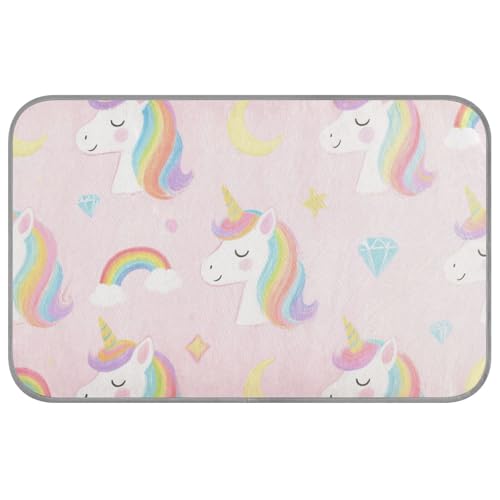 Kühlmatte für den Sommer, niedliches Cartoon-Design, weiß, Regenbogen-Einhörner, für den Sommer, für den Außenbereich, selbstkühlend, waschbar, Katzenbett für Haustiere, Outdoor, sicher, Manta, Fria Kühlmatte für den Sommer, niedliches Cartoon-Design, weiß, Regenbogen-Einhörner, für den Sommer, für den Außenbereich, selbstkühlend, waschbar, Katzenbett für Haustiere, Outdoor, sicher, Manta, Fria von SyXIOP