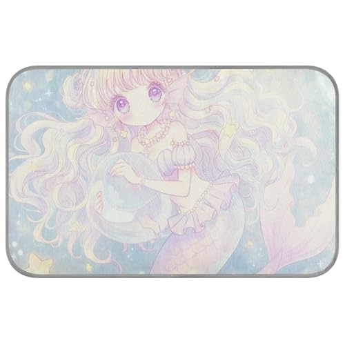Kühlmatte im Anime-Stil, niedliche Meerjungfrau-Sterne, verträumter Sommer, selbstkühlende Katzenbetten für Outdoor-Katzen für Hamster, Innenbereich, weicher Manta, Refrescante Para Perro M Kühlmatte im Anime-Stil, niedliche Meerjungfrau-Sterne, verträumter Sommer, selbstkühlende Katzenbetten für Outdoor-Katzen für Hamster, Innenbereich, weicher Manta, Refrescante Para Perro M von SyXIOP