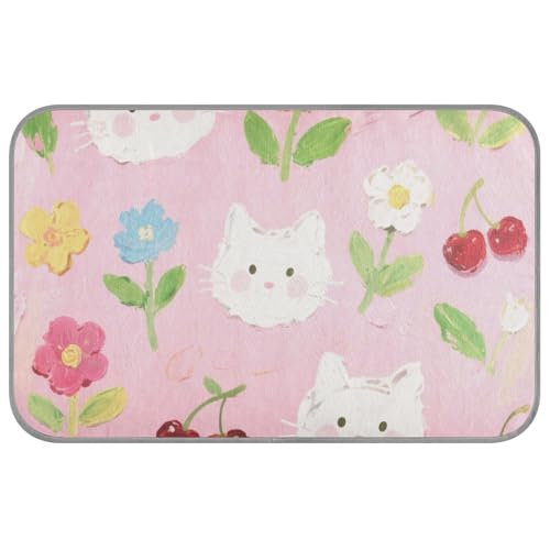 Kühlmatte mit Cartoon-Motiv, bunt, kreisförmig, mit Gel, selbstkühlend, für Kaninchen, Outdoor-Katzen, rutschfest, Größe M Kühlmatte mit Cartoon-Motiv, bunt, kreisförmig, mit Gel, selbstkühlend, für Kaninchen, Outdoor-Katzen, rutschfest, Größe M von SyXIOP