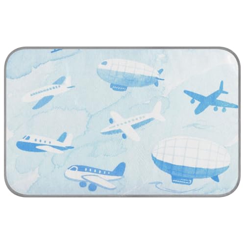 Lovely Blue Plane Sommer-Kühldecke für Katzen, selbstkühlende Decke für Hunde zum Schlafen, tragbar, erfrischend, Größe M Lovely Blue Plane Sommer-Kühldecke für Katzen, selbstkühlende Decke für Hunde zum Schlafen, tragbar, erfrischend, Größe M von SyXIOP