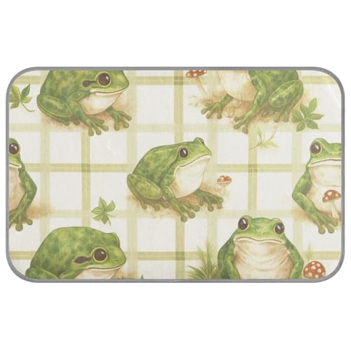Lovely Green Frog Summer kühlendes Hundebett, selbstkühlendes Bett für draußen, für Hunde, Katzen, Outdoor, Cama Refrescante Para Perros M von SyXIOP