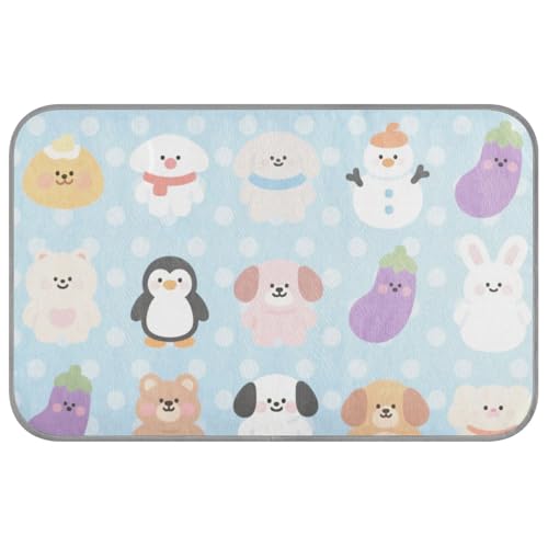 Niedliche, selbstkühlende Matten für Hunde für Kaninchen, Innenbereich, weicher Manta, Fria, Para, Perros, Größe M, Blau von SyXIOP