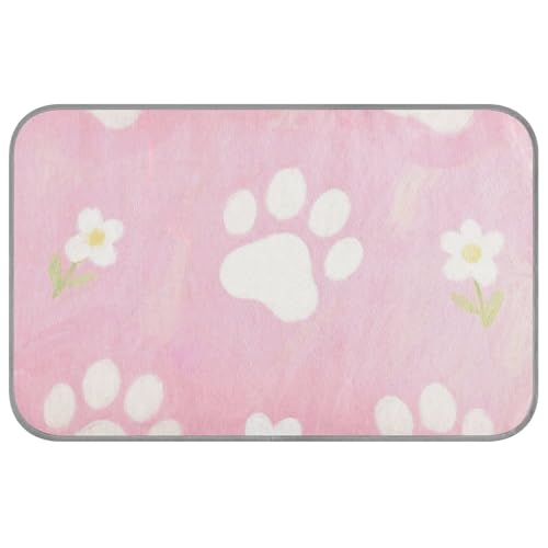 Niedliche Haustier-Kühlmatten mit Blumenpfotenabdrücken, selbstkühlende Katzendecken für drinnen und draußen, schnurlos, Cama Refrescante para perros M Niedliche Haustier-Kühlmatten mit Blumenpfotenabdrücken, selbstkühlende Katzendecken für drinnen und draußen, schnurlos, Cama Refrescante para perros M von SyXIOP