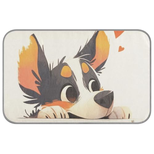 Niedliches kühlendes Haustierbett mit Cartoon-Welpen-Motiv, selbstkühlend, für Indoor-Katzen für Kaninchen, Outdoor-Katzen, wasserdichtes Klebeband, Enfriador Para Perros M von SyXIOP