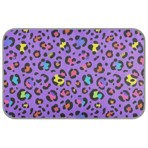Selbstkühlende Pads für Hunde und Katzen, Leopardenmuster, Violett, für Sommer, Sommer, Sommer, Größe M von SyXIOP