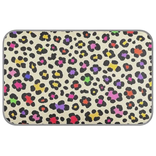 Sommer-Kühlmatte für draußen, selbstkühlendes Bett für Outdoor-Katzen, für Katzen, schnurlose Manta-Auffrischung, Para Perro, M, Leopardenmuster, Beige von SyXIOP