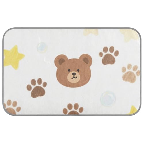 Sommerdecke mit süßem Braunbär, waschbar, selbstkühlend, Hundematten für Böden, wasserdicht, für Tiere, Innenbereich, schnurlos, Esterilla, Refrescante para perros, M Sommerdecke mit süßem Braunbär, waschbar, selbstkühlend, Hundematten für Böden, wasserdicht, für Tiere, Innenbereich, schnurlos, Esterilla, Refrescante para perros, M von SyXIOP
