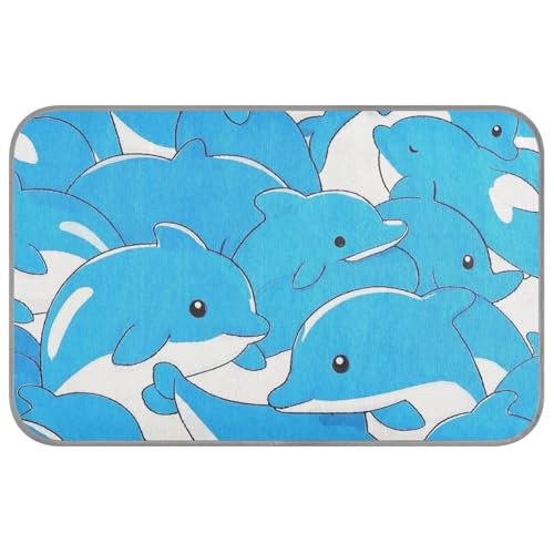 Süße Cartoon-Delfin-Sommer-Hundehütte, kühlend, selbstkühlend, für draußen, für Welpen, Innenbereich, weiches Band, Frio Para Perros, Größe M Süße Cartoon-Delfin-Sommer-Hundehütte, kühlend, selbstkühlend, für draußen, für Welpen, Innenbereich, weiches Band, Frio Para Perros, Größe M von SyXIOP