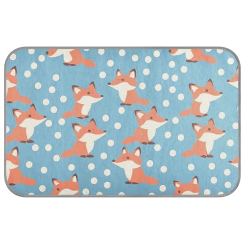 Süße Füchse blaue Punkte, Sommer-Kühlmatte für Katzen, selbstkühlende Decke für Hunde für Schweinekatzen, Outdoor, Haustier, Sommer, Cama Fria Para, Perro, M von SyXIOP