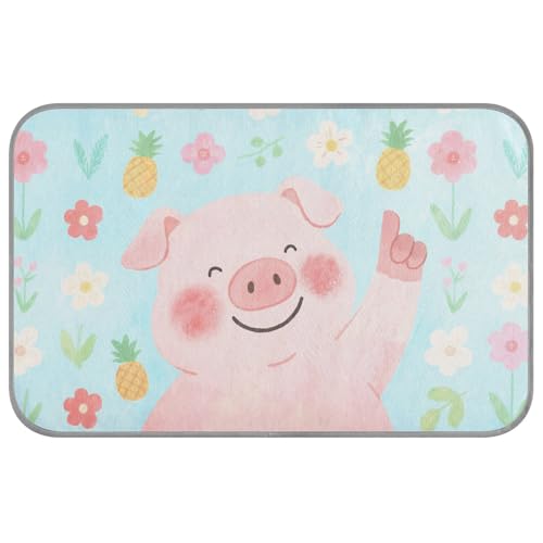 Süße Kühldecke mit niedlichem Cartoon-Schwein, für mittelgroße Hunde, selbstkühlende Betten für Indoor-Katzen für Katzen, Outdoor, Haustier, weiche Cama Refrescante para perros M von SyXIOP