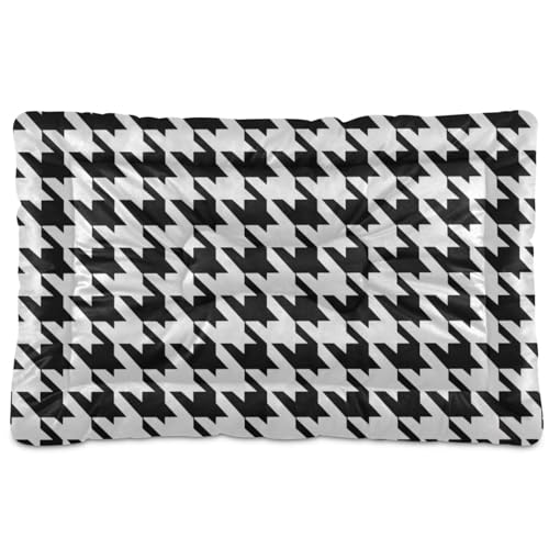 SyXIOP Haustiermatratze, waschbar, weich, rutschfest, für mittelgroße und große Hunde, 91,4 x 61 cm, Schwarz / Weiß SyXIOP Haustiermatratze, waschbar, weich, rutschfest, für mittelgroße und große Hunde, 91,4 x 61 cm, Schwarz / Weiß von SyXIOP