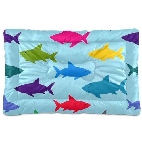 SyXIOP Hunde- und Katzenbett, waschbar, weich, bequem, rutschfeste Unterseite, für mittelgroße und große Hunde, 91,4 x 61 cm, Blau SyXIOP Hunde- und Katzenbett, waschbar, weich, bequem, rutschfeste Unterseite, für mittelgroße und große Hunde, 91,4 x 61 cm, Blau von SyXIOP