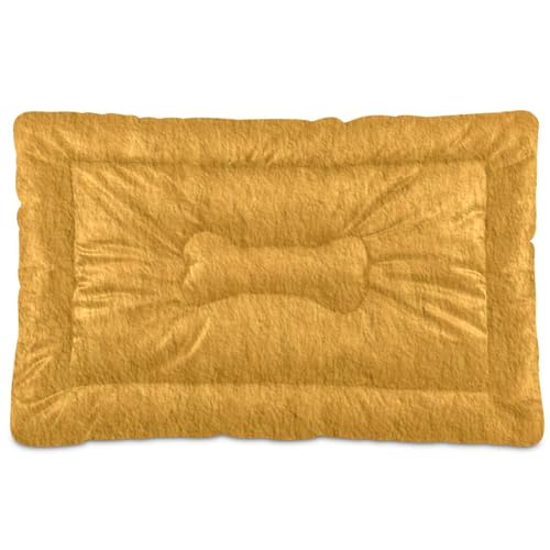SyXIOP Hunde- und Katzenbett, waschbar, weich, rutschfest, für mittelgroße und große Hunde, 91,4 x 61 cm, Gelb SyXIOP Hunde- und Katzenbett, waschbar, weich, rutschfest, für mittelgroße und große Hunde, 91,4 x 61 cm, Gelb von SyXIOP