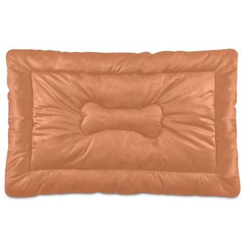 SyXIOP Waschbare Haustiermatratze, weich, rutschfest, für große, mittelgroße und kleine Hunde, 91,4 x 61 cm, Hellorange SyXIOP Waschbare Haustiermatratze, weich, rutschfest, für große, mittelgroße und kleine Hunde, 91,4 x 61 cm, Hellorange von SyXIOP