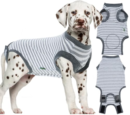 Sychien Chirurgie-Anzug für Hunde, zur Genesung von Männern, mittelgroßer Einteiler, weiblicher Spay-Kegel, E-Halsband, alternativer Genesungsanzug, Reifen und Schlaufe, bequemer chirurgischer Body, von Sychien