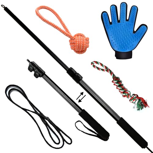 Flirtstange für Hunde, Spielzeug für kleine, mittelgroße und große Hunde, Teaser Zauberstab, Haustier-Flirtstock mit Seil-Kaustangen für Training, Spielen und Bewegung, Hunde-Flirtstange mit Flirtstange für Hunde, Spielzeug für kleine, mittelgroße und große Hunde, Teaser Zauberstab, Haustier-Flirtstock mit Seil-Kaustangen für Training, Spielen und Bewegung, Hunde-Flirtstange mit von Syeda store