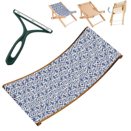 Syeefula Celery Pets Cat Lounger Chair, 2 in 1 Foldable Cat Sisal Chair for Indoor, 4-Position Adjustable Hammock Pet Sisal Beach Bed Mat for Small and Medium Cats, Removable Blanket (Canvas Mat) von Syeefula