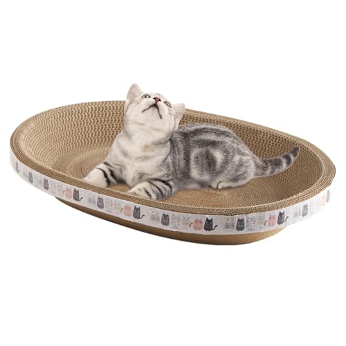 Katzenkratzbrett aus Pappe, Katzenkratzbrett, Katzenkratzbrett aus Wellpappe, Katzenkratzbett, Katzenkratzbaum für drinnen für Sofa, Boden, Vorhänge, Matratzenschutz Katzenkratzbrett aus Pappe, Katzenkratzbrett, Katzenkratzbrett aus Wellpappe, Katzenkratzbett, Katzenkratzbaum für drinnen für Sofa, Boden, Vorhänge, Matratzenschutz von Syengery
