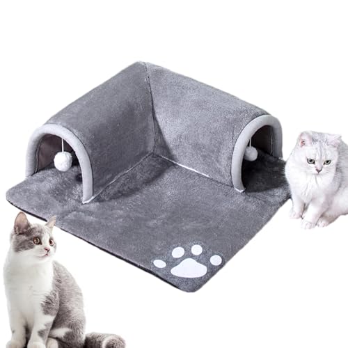 Katzentunnel, 2-in-1-Katzentunnelbett Für Hauskatzen, Abnehmbares Und Waschbares Katzenhöhlenbett, Katzentunnelröhre, Haustier-Spieltunnelspielzeug Für Kätzchen, Frettchen, Welpen, Katzen Katzentunnel, 2-in-1-Katzentunnelbett Für Hauskatzen, Abnehmbares Und Waschbares Katzenhöhlenbett, Katzentunnelröhre, Haustier-Spieltunnelspielzeug Für Kätzchen, Frettchen, Welpen, Katzen von Syengery