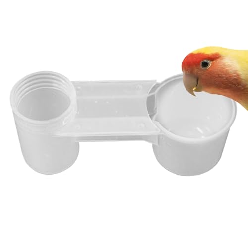 Syengery Automatischer Vogeltrinker -Feeder, Soda Pop Water Bottle Tasse,Spritzsicherer Vogelwasserfuttermittel - Sichere spritzfeste transparente wissenschaftliche Konstruktionsgerät für Tauben von Syengery