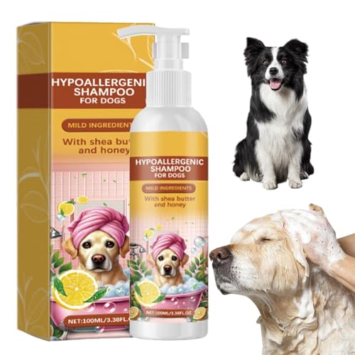 Syengery Desodorierendes Shampoo für Hunde, beruhigendes Hundeshampoo - Glattes feuchtigkeitsspendendes Shampoo für Haustierwelpen | Sanft pflegendes Haustiershampoo für Katzen, Kätzchen, Hunde, Syengery Desodorierendes Shampoo für Hunde, beruhigendes Hundeshampoo - Glattes feuchtigkeitsspendendes Shampoo für Haustierwelpen | Sanft pflegendes Haustiershampoo für Katzen, Kätzchen, Hunde, von Syengery
