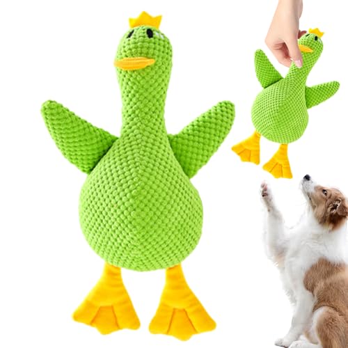Syengery Enten Hundespielzeug - Kuscheltier Hundespielzeug Für Welpen,Interaktiver Kauspielzeug Für Zahnen, Spielzeit Drinnen Und Draußen, Training Und Schlafenszeit von Syengery