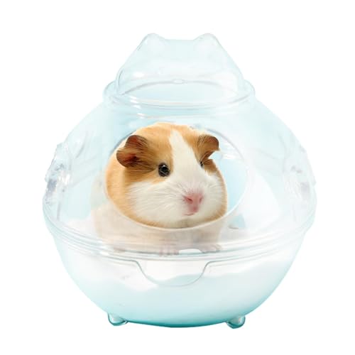 Syengery Hamster-Sandbad-Box, Hamster-Sandbad-Behälter,Transparentes Hamsterbad Sandkasten Hamsterbad | Staubbadbehälter, waschbare Hamsterbadewanne für Badezimmer von Syengery