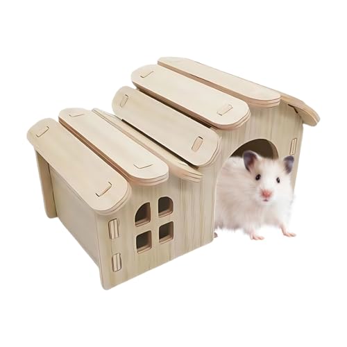 Syengery Kleintierhaus | Hamstergehege | Holz Zubehör Für Nagetierkäfig Mit Schlaf- Und Ruhebereich Für Innen/Außen, Zuhause & Reise, Für Frettchen Und Goldhamster Syengery Kleintierhaus | Hamstergehege | Holz Zubehör Für Nagetierkäfig Mit Schlaf- Und Ruhebereich Für Innen/Außen, Zuhause & Reise, Für Frettchen Und Goldhamster von Syengery