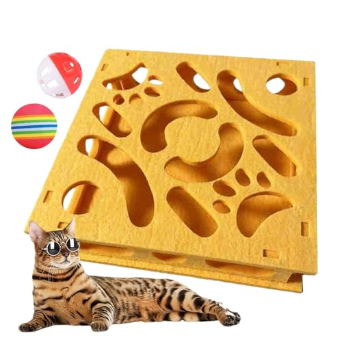 Syengery Puzzle Toys Für Katzen - Mental Förderung Labyrinth - Geistige Stimulation Spielzeug Mit Glocke & Ball Gegen Langeweile Für Drinnen & Draußen Und Reisebox Syengery Puzzle Toys Für Katzen - Mental Förderung Labyrinth - Geistige Stimulation Spielzeug Mit Glocke & Ball Gegen Langeweile Für Drinnen & Draußen Und Reisebox von Syengery