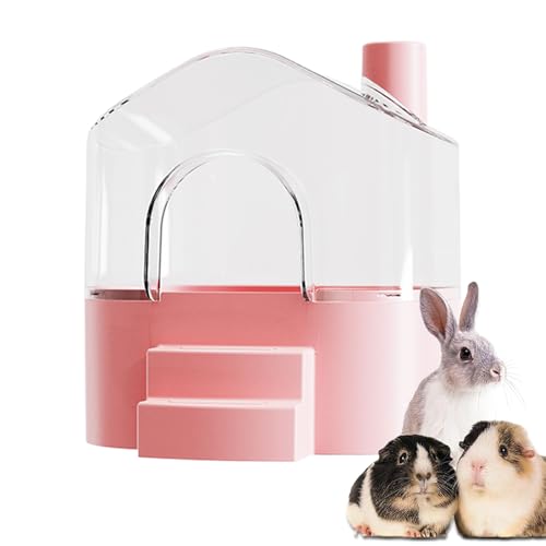 Syengery Sandbad Für Hamster - Große Durchsichtige Hamster Sandbad-Box Für Kleintiere | Kleintierhäuser & Habitate Zur Reinigung Spielen Erkundung Verstecken Schlafen von Syengery