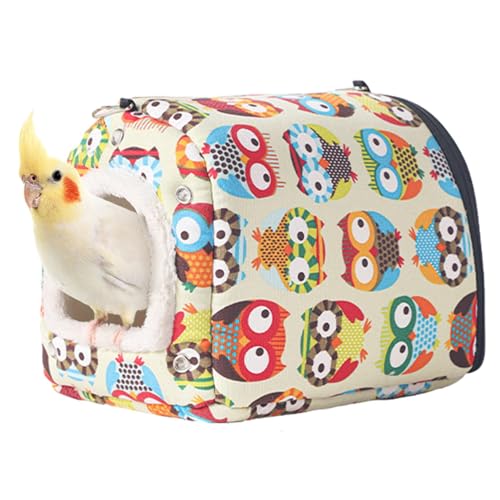 Vogel-Kuschelhütte,Winter-Vogelhaus | Lebensraumhöhle für Baumwollpapageien,Vogelnest-Kuschelhütte, Vogelbett, Schlafbett, komfortables Haus für Sittiche, Nymphensittiche, Papageien, Wellensittiche Vogel-Kuschelhütte,Winter-Vogelhaus | Lebensraumhöhle für Baumwollpapageien,Vogelnest-Kuschelhütte, Vogelbett, Schlafbett, komfortables Haus für Sittiche, Nymphensittiche, Papageien, Wellensittiche von Syengery