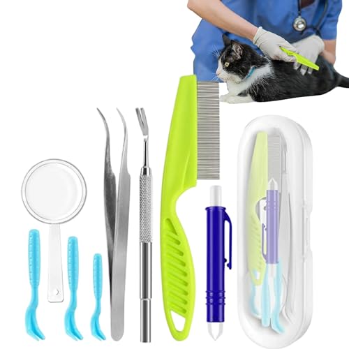 Zeckenentferner für Hunde,Zeckenentfernungsgerät für Hunde,Hundezeckenzieher, Hundezeckenentfernungswerkzeug, 8er-Set | Kompakter Floh- und Zeckenentferner, Zeckenpinzettenentferner für Hunde und Katz Zeckenentferner für Hunde,Zeckenentfernungsgerät für Hunde,Hundezeckenzieher, Hundezeckenentfernungswerkzeug, 8er-Set | Kompakter Floh- und Zeckenentferner, Zeckenpinzettenentferner für Hunde und Katz von Syengery