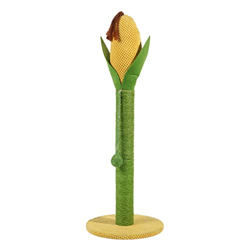Kratzbaum, 78,7 cm hoher Mais-Modell Sisal Katzenbaum mit hängender Kugel, Krallenschleifen, kleine Katzenkletterrahmen, geeignet für erwachsene Katzen und Kätzchen Kratzbaum, 78,7 cm hoher Mais-Modell Sisal Katzenbaum mit hängender Kugel, Krallenschleifen, kleine Katzenkletterrahmen, geeignet für erwachsene Katzen und Kätzchen von Syholon