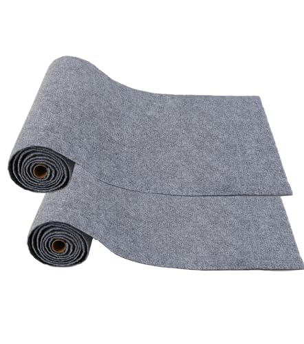 Symeton (2PCS Hellgrau, 40x210cm) Selbstklebende kratzmatte Katzen, Kratzbretter Katze Wand, Anpassbar. Ideal für kratzteppich Katzen, Katzenkratzbretter, Kratzwand. von Symeton