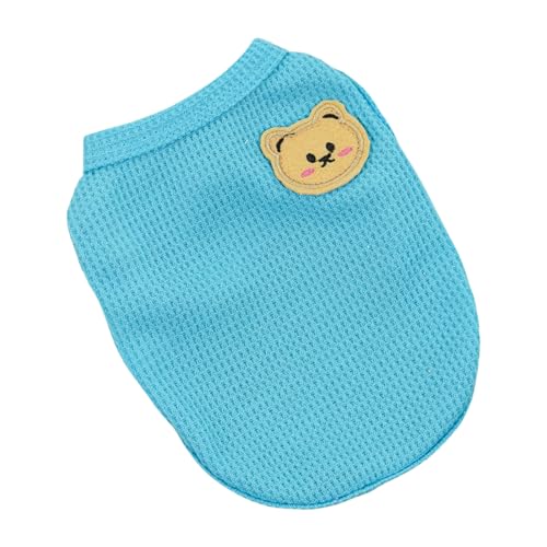Atmungsaktive Hundekühlweste Sommer Hundeshemd, Welpen T-Shirts Hund Tank Top Hund Sommer-Kühljacke für Kleine Extra Kleine Hunde oder Katzen (Blau, XL) von Symphonyw
