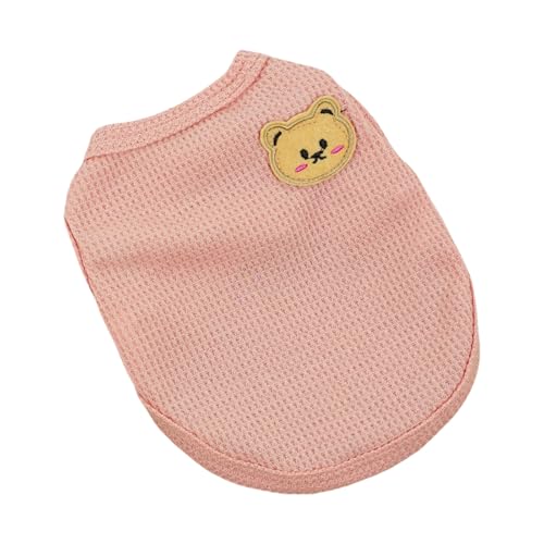 Atmungsaktive Hundekühlweste Sommer Hundeshemd, Welpen T-Shirts Hund Tank Top Hund Sommer-Kühljacke für Kleine Extra Kleine Hunde oder Katzen (Rosa, 2XL) von Symphonyw