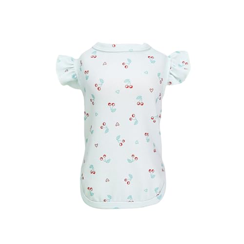 Hund T-Shirts, Baumwolle Hundeshemd, Welpen Hundekühlweste Hund Tank Top Sommer-Kühljacke für Kleine Extra Kleine Hunde oder Katzen (Blau, L) von Symphonyw