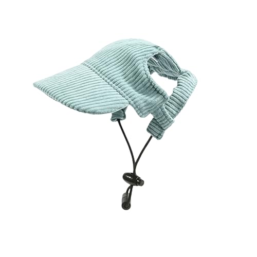 Hunde Baseballmütze, Verstellbar Sommer Sonnenschutz Hut Sonnenhüte mit Ohrlöchern, Haustier Sommer Hut für Welpen Hunde Mütze (Grün, S) von Symphonyw