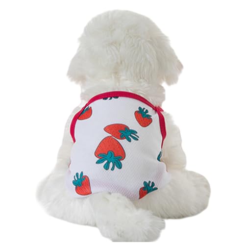 Hundekleid für kleine Hunde, Sommer Ärmellose Weste Hund T-Shir, Atmungsaktives Haustier Partykleidung für Welpen, Katzen und Haustiere (A, L) von Symphonyw