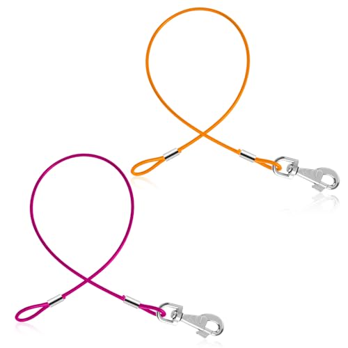 2 Stück Hausleine für Hunde Hundeleine 2 ft Hausleine Hundeleine Leinen für Hunde Kausichere Hundeleinen für mittelgroße und kleine zum Joggen und Spazierengehen(Silber & Schwarz) von SynHHergyx