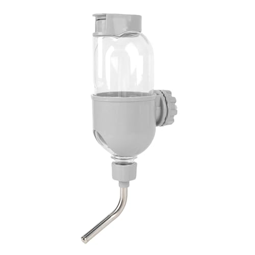 Kiste Hundwasserflasche, Plastik mit Großer Kapazität Hängender Zwinger, Kistenwasserspender 500 Ml, Doppelperlendesign, Leicht Montiert, für den Täglichen Gebrauch Geeignet von Syrisora