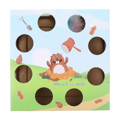 Syrisora Cat Box Interactive Toy, Unterhaltungskatze Puzzle -Box -Spielzeug, Kratzerdelles Wellpapier Smart Automatic Self Entertainment Toy für Haustierspiele und Bewegung Syrisora Cat Box Interactive Toy, Unterhaltungskatze Puzzle -Box -Spielzeug, Kratzerdelles Wellpapier Smart Automatic Self Entertainment Toy für Haustierspiele und Bewegung von Syrisora