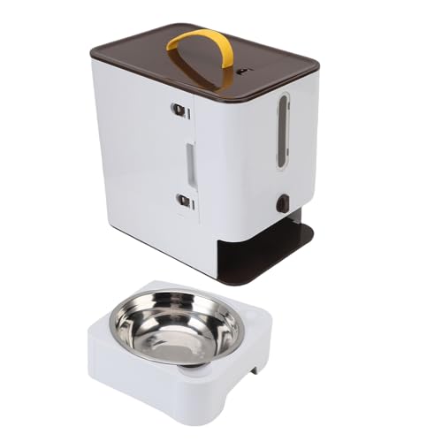 Syrisora Cat Food -Lagerbehälter Pet Feeder, Multifunktionaler Haustiernahrungsbehälter Feeder Feeder Cat Food Spenser Feeder Station Aufbewahrung für Innen Im Freien Im Innenbereich (Brau) von Syrisora