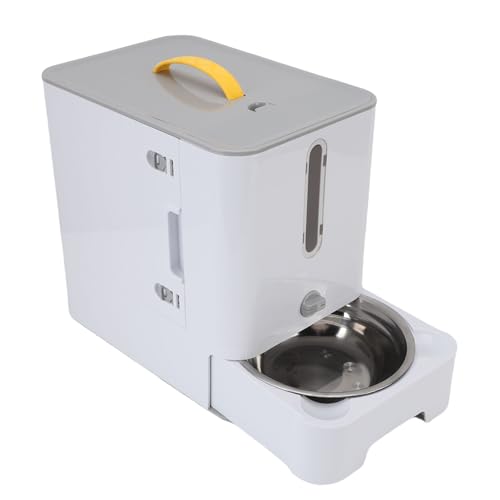 Syrisora Cat Food -Lagerbehälter Pet Feeder, Multifunktionaler Haustiernahrungsbehälter Feeder Feeder Cat Food Spenser Feeder Station Aufbewahrung für Innen Im Freien Im Innenbereich (Grau) von Syrisora