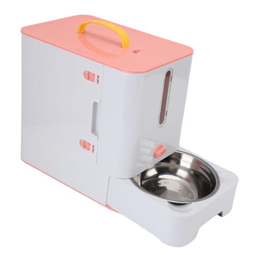 Syrisora Cat Food -Lagerbehälter Pet Feeder, Multifunktionaler Haustiernahrungsbehälter Feeder Feeder Cat Food Spenser Feeder Station Aufbewahrung für Innen Im Freien Im Innenbereich (Rosig) von Syrisora