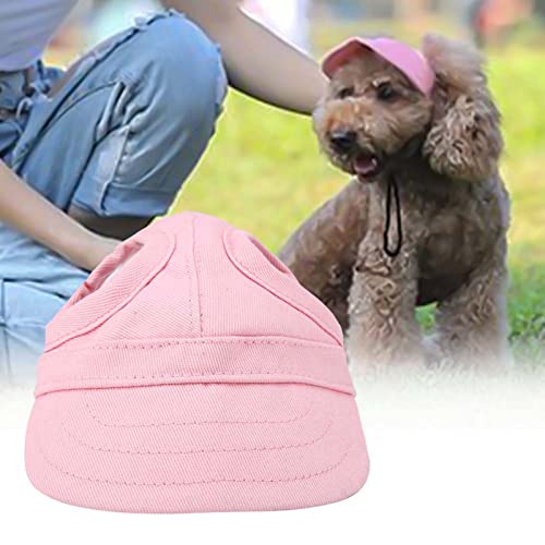 Syrisora ​​Haustier Hund Katze Baseball Outdoor Cap Sunbonnet Verstellbare Streifen Sommer Reise Sport Hut (Haustierhutpulver) von Syrisora